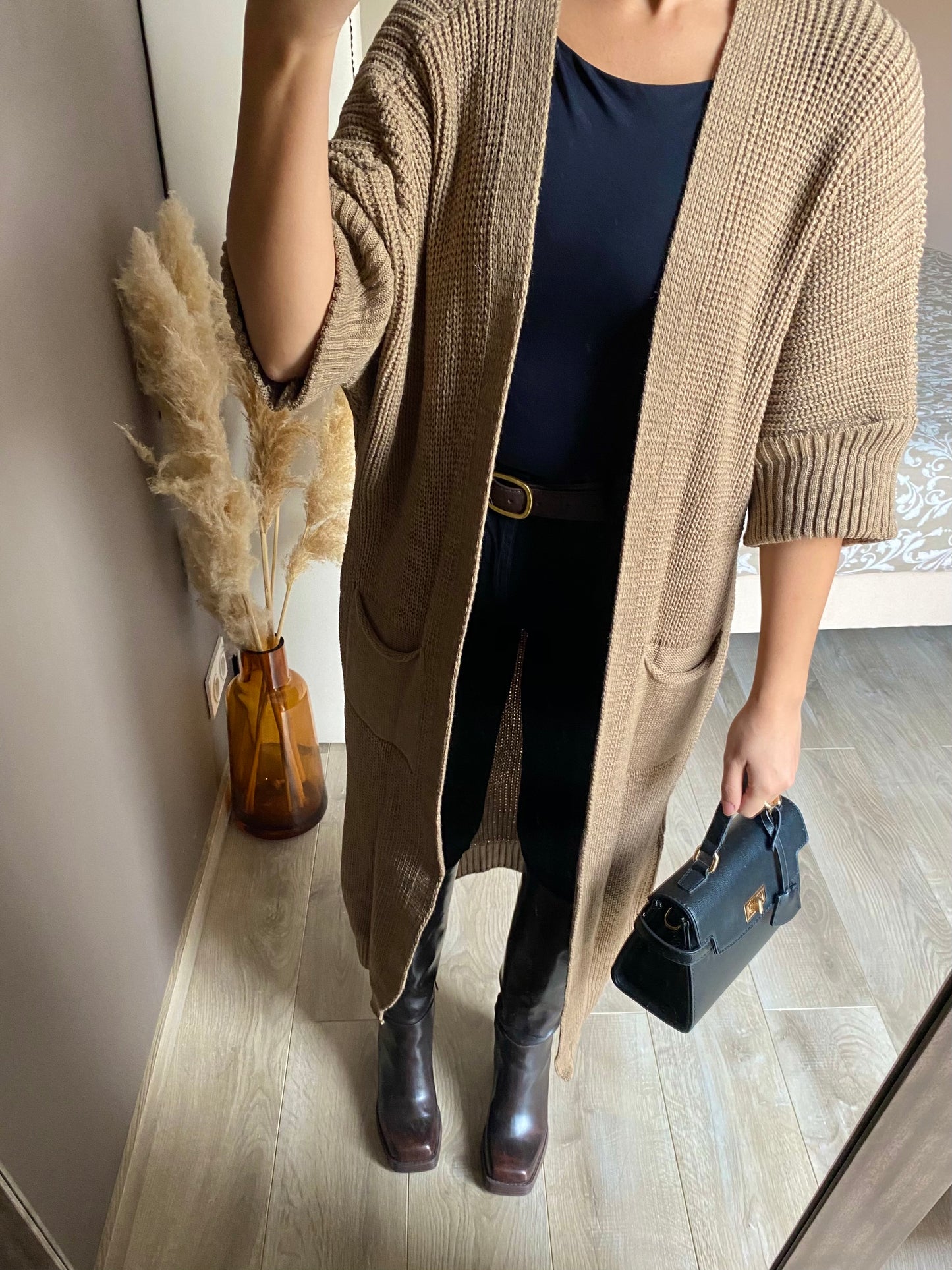Gilet long en maille