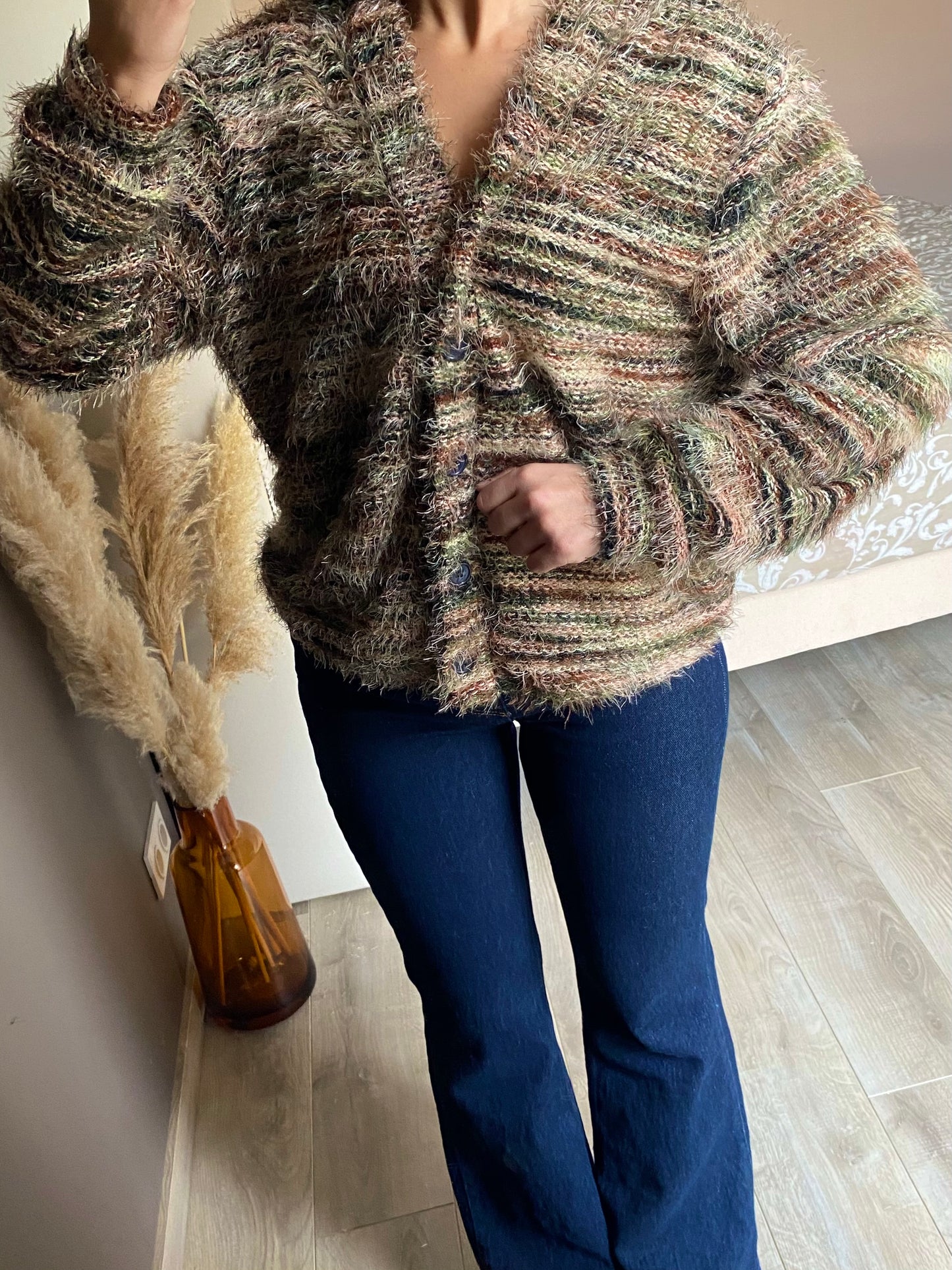 Gilet texturé oversize