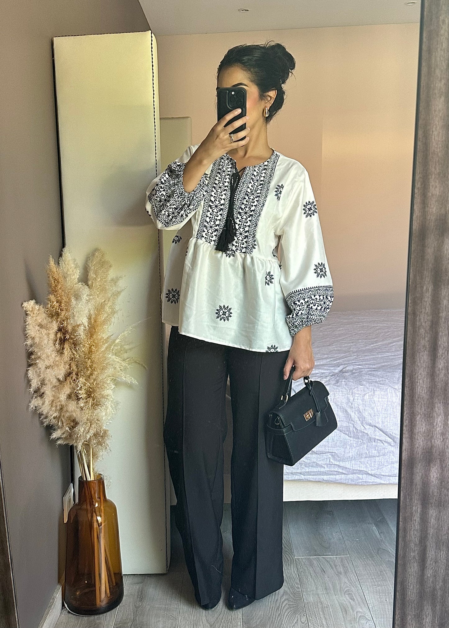 Blouse à motifs