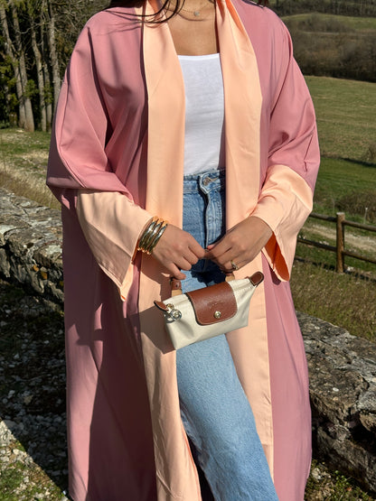 Abaya kimono bicolore
