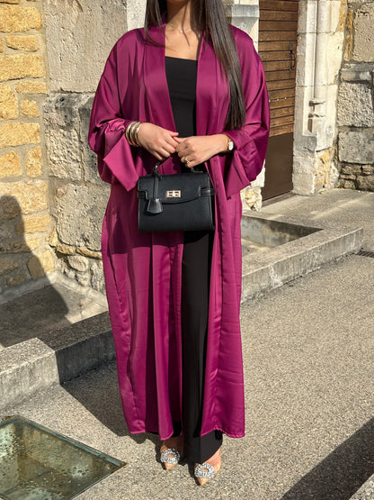 Abaya kimono satin