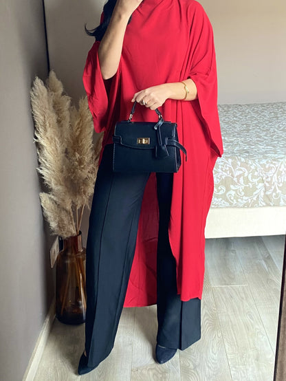 Blouse cape asymétrique